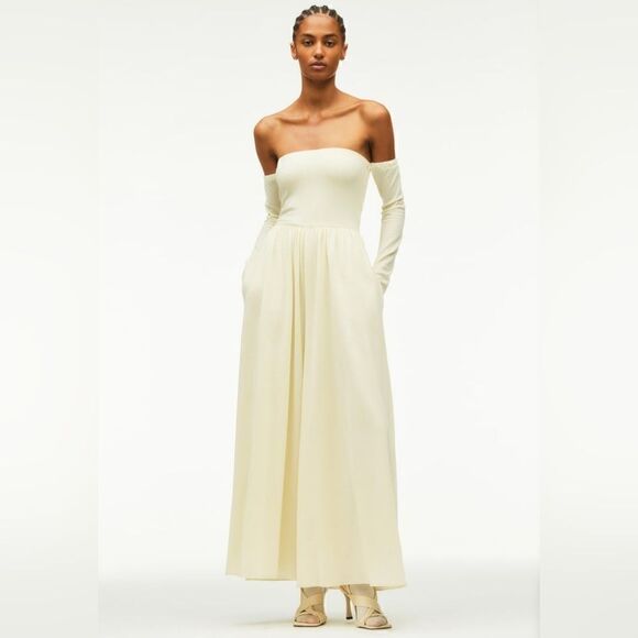 ZARA STUDIO LIMITED EDITION OFF-THE-SHOULDER JUMPSUIT - Picture 6 of 17